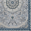 Linon Emerald Paulson Woven Microfiber Polyester 5'x7' Rug in Cream
