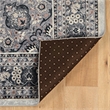 Linon Emerald Barton Woven Microfiber Polyester 5'x 7' Rug in Cream