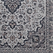 Linon Emerald Barton Woven Microfiber Polyester 5'x 7' Rug in Cream