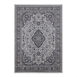Linon Emerald Barton Woven Microfiber Polyester 5'x 7' Rug in Cream
