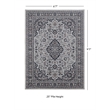 Linon Emerald Barton Woven Microfiber Polyester 6'7