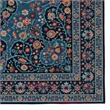 Linon Emerald Grenier Woven Microfiber Polyester 5'x7' Rug in Navy