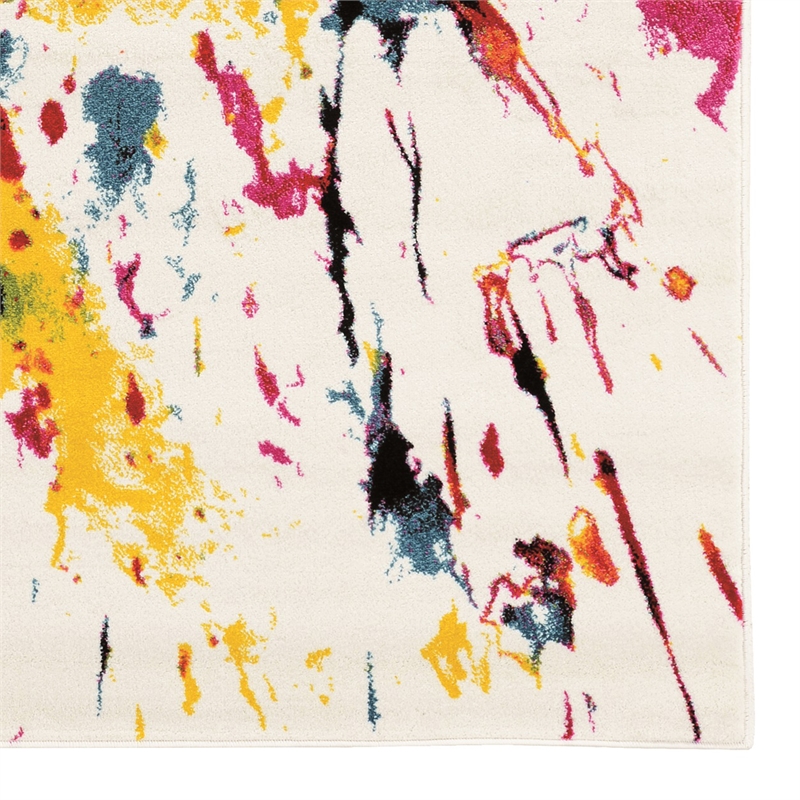 Linon Marisol Splash Power Loomed Polypropylene 8'x10'3