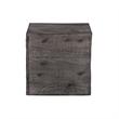Linon Warner Resin Crate Accent Table in Gray