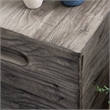 Linon Warner Resin Crate Accent Table in Gray