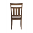 Linon Turino 5 Piece X-Frame Dining Set Padded Seats in Rustic Umber Wood