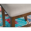Linon Turino 5 Piece X-Frame Dining Set Padded Seats in Rustic Umber Wood