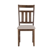 Linon Turino 6 Piece Dining Set X-Frame Padded Seats in Rustic Umber Wood