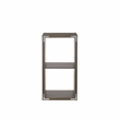 Linon Lane Two Cubby Open Back Storage Cabinet in Gray Wood