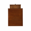 Linon Mavis Wood Side Table with Drawer and Shelf in Hazelnut Brown
