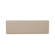 Linon Jane Storage Bench Light Tan Padded Seat and Vanilla White Painted Wood