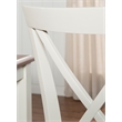 Linon Jane Wood 5 Piece Upholstered Dining Set in Vanilla White and Honey Brown