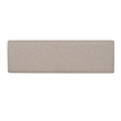 Linon Jane Storage Bench with Light Gray Fabric in Vanilla White Painted Wood