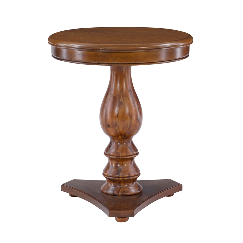 Linon Bree Round Wood Side Table 20
