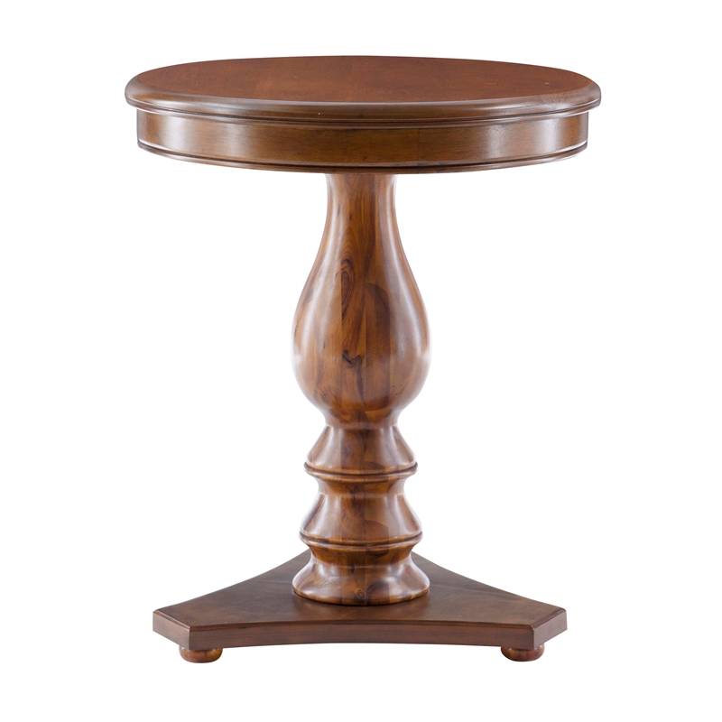 Linon Bree Round Wood Side Table 20