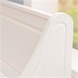 Linon Troyin Corner Storage Nook with 2 Tone Round Table in White/Natural Wood