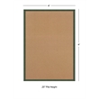Linon Athena Machine Tufted Wool 4'x6' Rug in Cork and Green