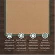 Linon Athena Machine Tufted Wool 5'x8' Rug in Cork and Green
