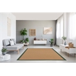Linon Athena Machine Tufted Wool 8'x11' Rug in Cork and Green