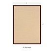 Linon Athena Machine Tufted Wool 5'x8' Rug in Natural and Brown