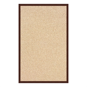Linon Athena Machine Tufted Wool 5'x8' Rug in Natural and Brown