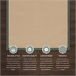 Linon Athena Machine Tufted Wool 4'x6' Rug in Sisal and Green