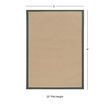 Linon Athena Machine Tufted Wool 5'x8' Rug in Sisal and Green
