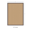 Linon Athena Machine Tufted Wool 4'x6' Rug in Sisal and Slate