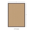 Linon Athena Machine Tufted Wool 5'x8' Rug in Sisal and Slate