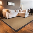 Linon Athena Machine Tufted Wool 8'x11' Rug in Sisal and Slate