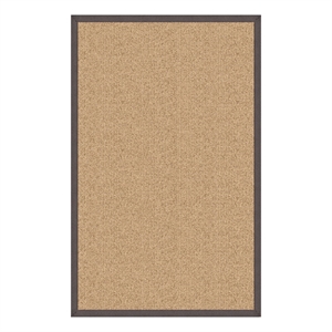Linon Athena Machine Tufted Wool 8'x11' Rug in Sisal and Slate