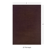 Linon Classic Greek Key Hand Woven Wool 5'x8' Rug in Brown
