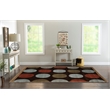 Linon Trio Devi Hand Tufted Polyester 8'x10' Rug in Brown