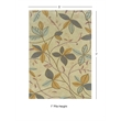Linon Trio Floating Hand Tufted Polyester 5'x7' Rug in Beige