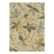 Linon Trio Floating Hand Tufted Polyester 5'x7' Rug in Beige