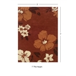 Linon Trio Bilson Hand Tufted Polyester 5'x7' Rug in Red