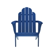 Linon Adirondack Sturdy Solid Acacia Wood Outdoor Chair in Blue Stain
