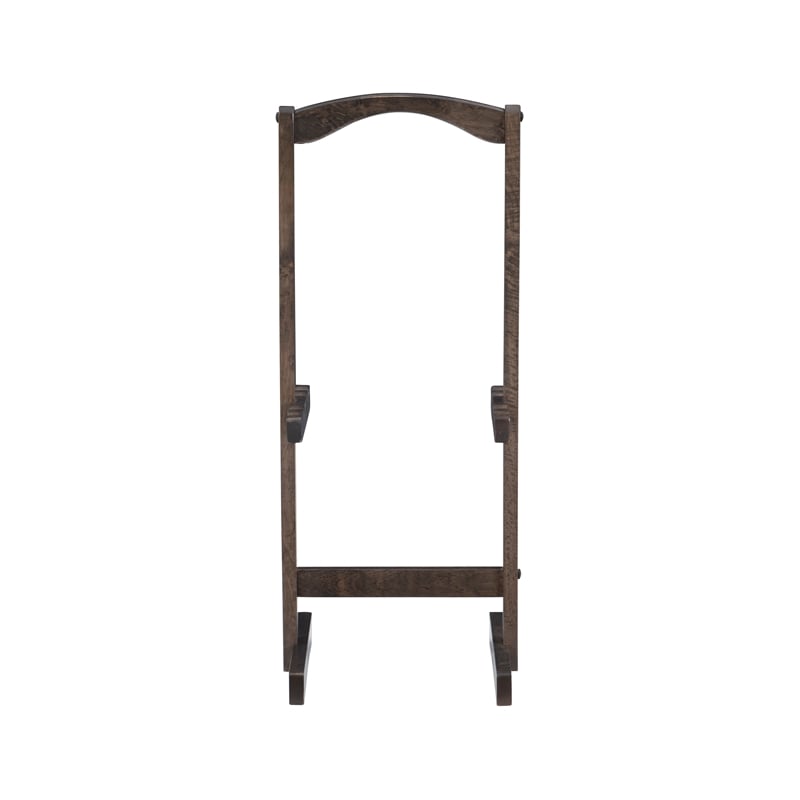 Linon Lisbon Five Piece Plank-Style Top Tray Table Set in Rustic Gray Wash Wood