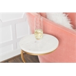 Linon Atlee White Marble 10.5