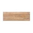 Linon Micah Cabinet Two Carved Doors 2 Shelves in Natural Stained Mango Wood