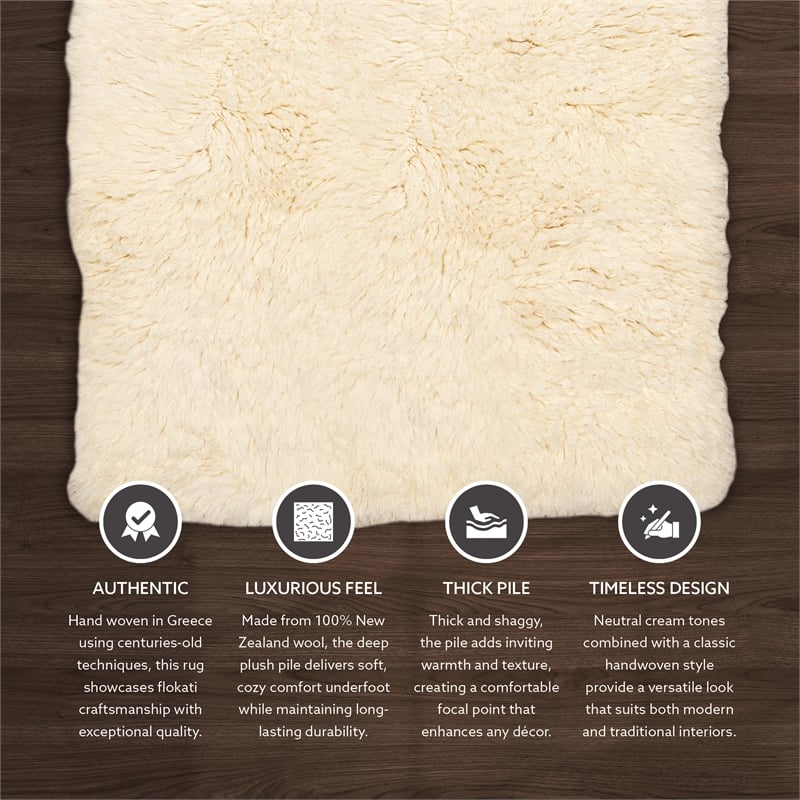Linon Flokati 5A Shag Wool 72