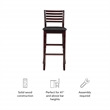 Linon Triena Ladder Back Faux Leather Seat 31