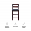 Linon Triena Soho Ladder Back Faux Leather Seat 25