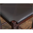 Linon Tifton Three Piece Wood Tavern Dining Set Backless Stools in Espresso