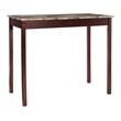 Linon Tifton Three Piece Wood Tavern Dining Set Backless Stools in Espresso