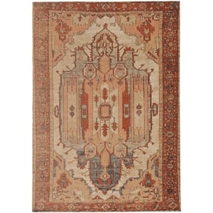 Linon Great Zero Garron Machine Made Polyester 8'x10' Rug in Ivory