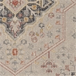 Linon Great Zero Rollins Machine Made Polyester 8'x10' Rug in Ivory