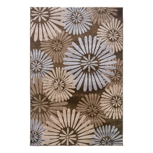 Linon Miso Perth Machine Made Polypropylene 8'x10'4&quot Rug in Brown