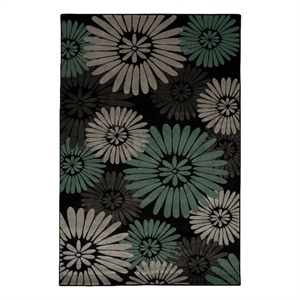 Linon Miso Perth Machine Made Polypropylene 8'x10'4&quot Rug in Black