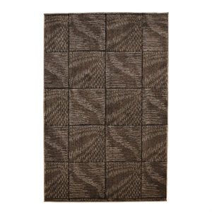Linon Miso Marcel Machine Made Polypropylene 5'x7'6&quot Rug in Brown